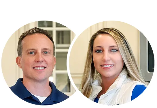 Headshots of Jason and Brandy from S&A Homes
